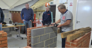 Testing new equipment during the “Updating Skills” talk