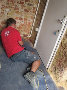 Danny as an apprentice Technician