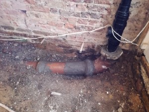 The cause of the Dry-Rot was a leaking internal drainpipe